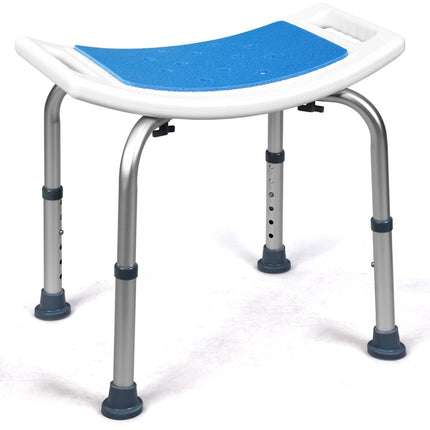 Adjustable Shower Stool, 150kg Capacity, Non-Slip Seat