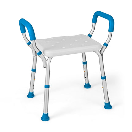 Adjustable Shower Stool with Non-Slip Feet, 100kg Capacity