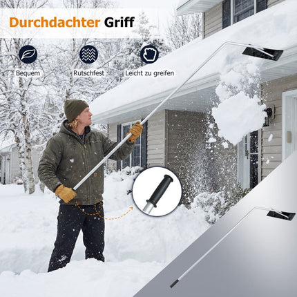 Adjustable Snow Roof Rake with 62.5 cm ABS Blade