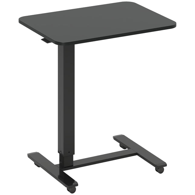 Höhenverstellbarer Schreibtisch, C-Form, 65x48x70-110cm, Schwarz