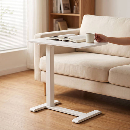 Adjustable Standing Desk with Castors – White, 60×40 cm