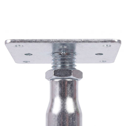 Adjustable Steel Post Supports, Set of 4 – Silver
