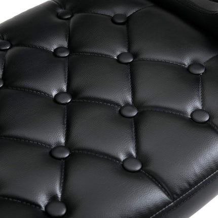 Verstellbarer Drehbarer Barhocker mit Rückenlehne, Schwarz, Metallgestell