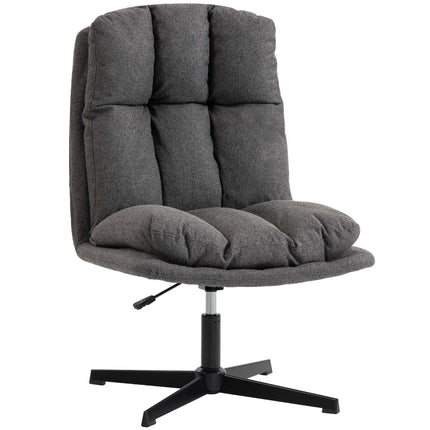 Adjustable Swivel Lounge Chair, 62 cm Seat, Dark Grey