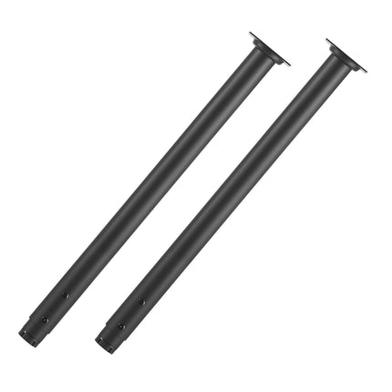 Adjustable Table Legs, 24-40 In Steel, 4-Pack Black
