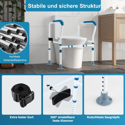 Nastavitelné bezpečnostní madlo k WC – volitelná výška a šířka