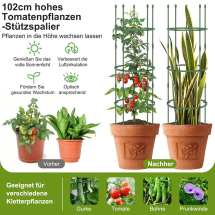 Nastavitelná opěrná klec pro rajčata, sada – 154 cm, 3 ks
