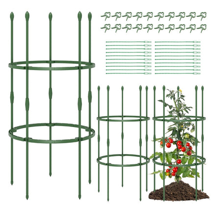 Adjustable Tomato Plant Support Cage Set – 3 Pack, 102 cm