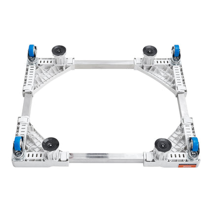 Adjustable Washer Dryer Stand With Locking Casters, 16–27 in
