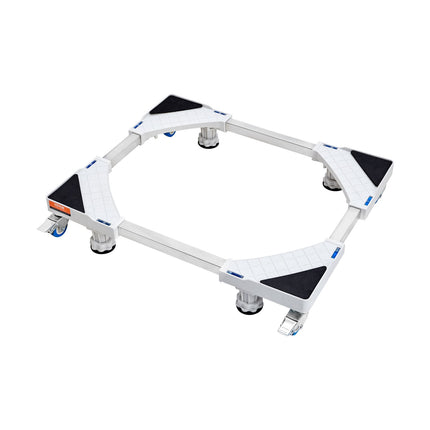Adjustable Washer Dryer Stand With Locking Casters, 16–27 in