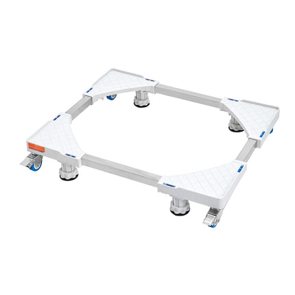 Adjustable Washer Dryer Stand With Locking Casters, 16–27 in