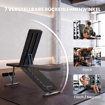 Adjustable Weight Bench with Leg Extension, 300 kg Capacity
