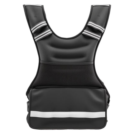 Adjustable Weighted Vest, 40 lb, 8 Removable Packs, Reflective