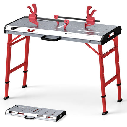 Adjustable Welding Table, 450 kg Capacity, Foldable Design