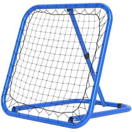 Verstellbarer Fußball-Rebounder aus Metall 63 x 63 cm, blau