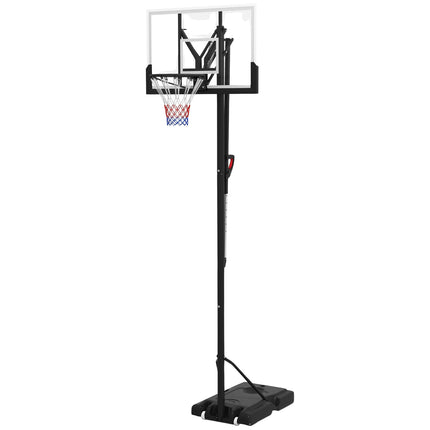 Verstellbarer Outdoor-Basketballkorb mit Ständer und Rollen