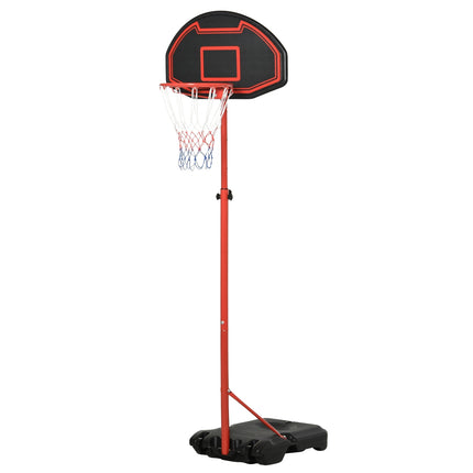 Verstellbarer Basketballkorb für draußen mit Rollen – 194–249 cm
