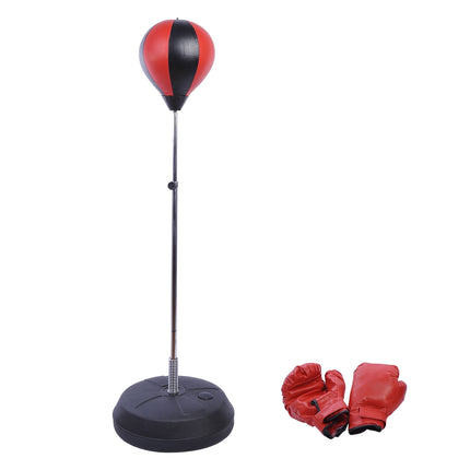 Nastavitelná sada boxovacího míče se stojanem a rukavicemi (125-145cm)