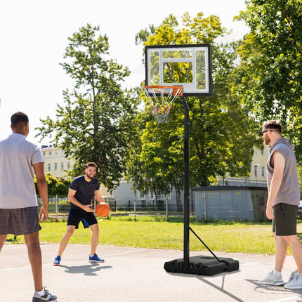Verstellbarer Basketballständer, rollbar, Höhe 260-310 cm