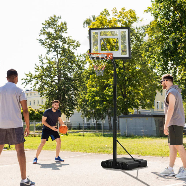 Verstellbarer Basketballständer, rollbar, Höhe 260-310 cm