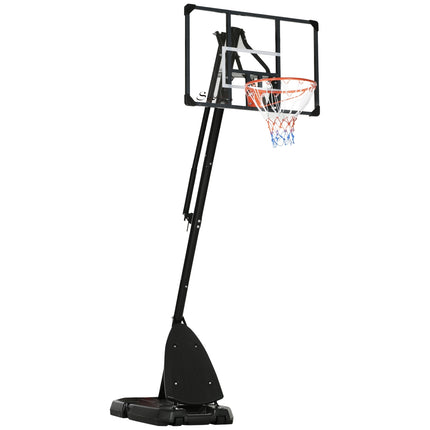 Support de basket-ball réglable en hauteur (293-350 cm) enroulable en acier