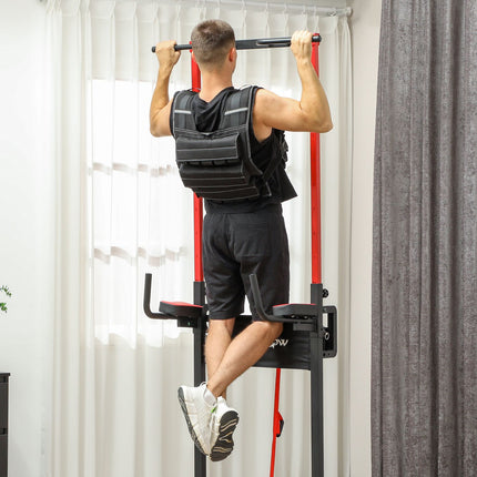 Adjustable 15 kg weight vest with reflective strips for fitness