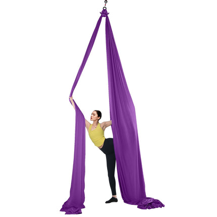 Aerial Yoga Hammock Kit, 8.7 Yards, 100gsm Nylon, Purple