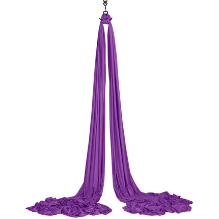 Aerial Yoga Hammock Kit, 8.7 Yards, 100gsm Nylon, Purple
