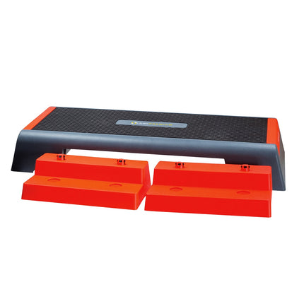 Aerobic Step Platform, Adjustable Height, Black/Red