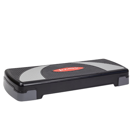 Aerobic-Step-Plattform, Schwarz, Höhenverstellbar