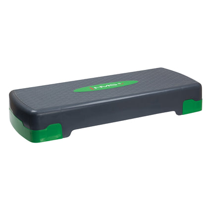 Aerobic-Step-Plattform, Schwarz-Grün, Höhenverstellbar