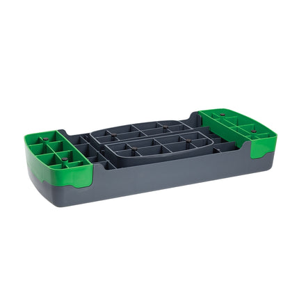 Aerobic-Step-Plattform, Schwarz-Grün, Höhenverstellbar