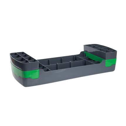 Aerobic-Step-Plattform, Schwarz-Grün, Höhenverstellbar