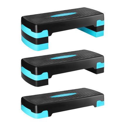 Aerobic-Stepbrett, Schwarz-Mint, höhenverstellbar
