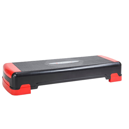 Aerobic Step Platform, Black-Red, Adjustable Height