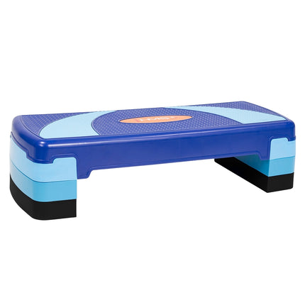 Aerobic-Step-Plattform, Blau, Höhenverstellbar