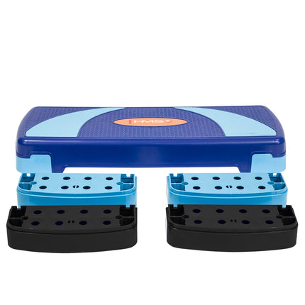 Aerobic-Step-Plattform, Blau, Höhenverstellbar