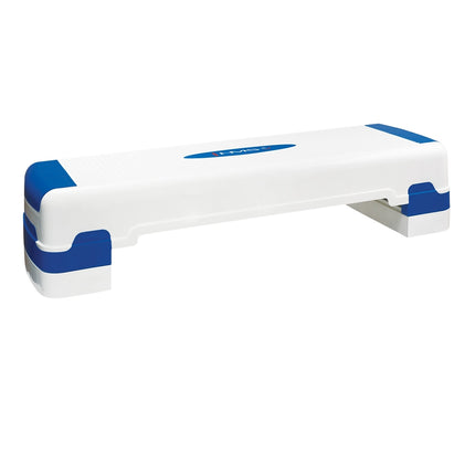 Aerobic Step Platform, White-Blue, Non-Slip Surface