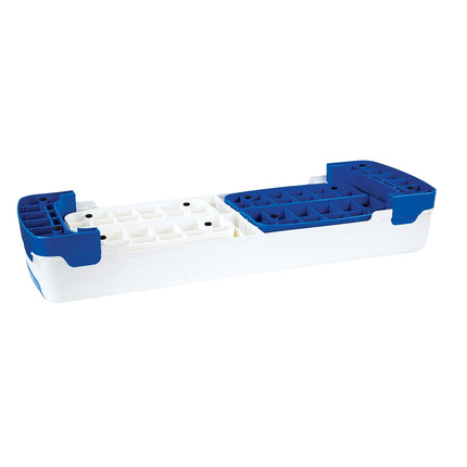 Aerobic Step Platform, White-Blue, Non-Slip Surface