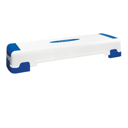 Aerobic Step Platform, White-Blue, Non-Slip Surface