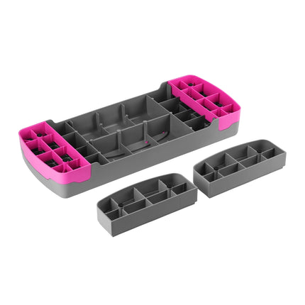 Aerobic Stepper, Adjustable Height, Gray/Pink