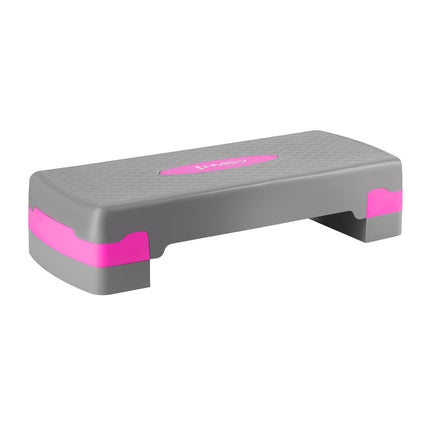 Aerobic Stepper, Adjustable Height, Gray/Pink