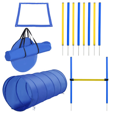 Dog Agility Training Set – Tunnel, Slalom, Hurdles