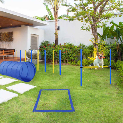 Dog Agility Training Set – Tunnel, Slalom, Hurdles