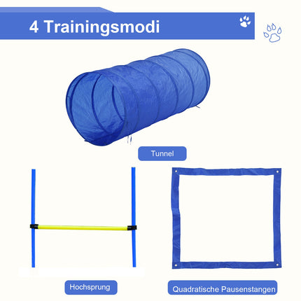 Dog Agility Training Set – Tunnel, Slalom, Hurdles