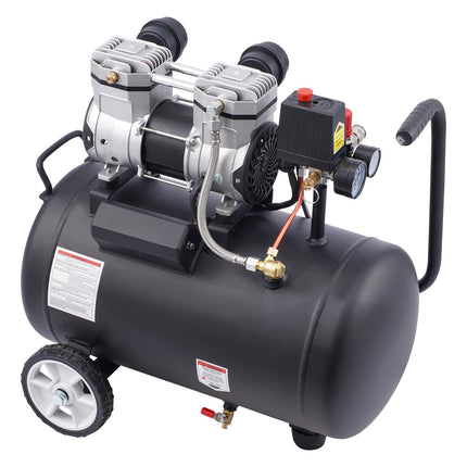 Air Compressor, 8 Gallon Steel Tank, 1HP Oil-Free 120 PSI