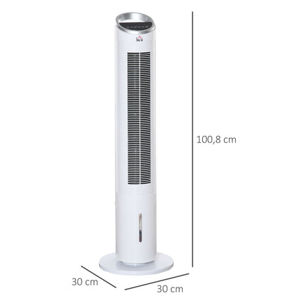 Ochlazovač vzduchu, věžový ventilátor – vodní chlazení, dálkové ovládání, časovač, 60W