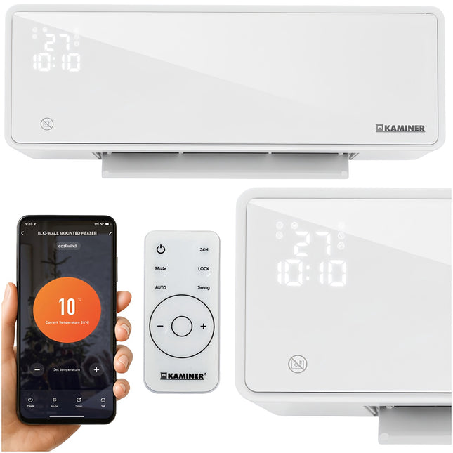Luftschleierheizung, 2000W, Wandmontage, WiFi-Steuerung