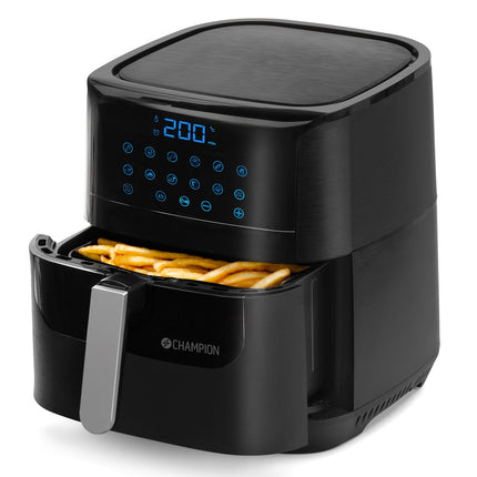 Heißluftfritteuse XL Keramik 5,5 l 1800 W AF600 Schwarz