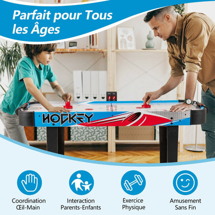 Air hockey stůl 48 palců, LED počítadlo skóre, 12V ventilátor